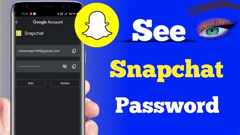 how to retrieve my snapchat password